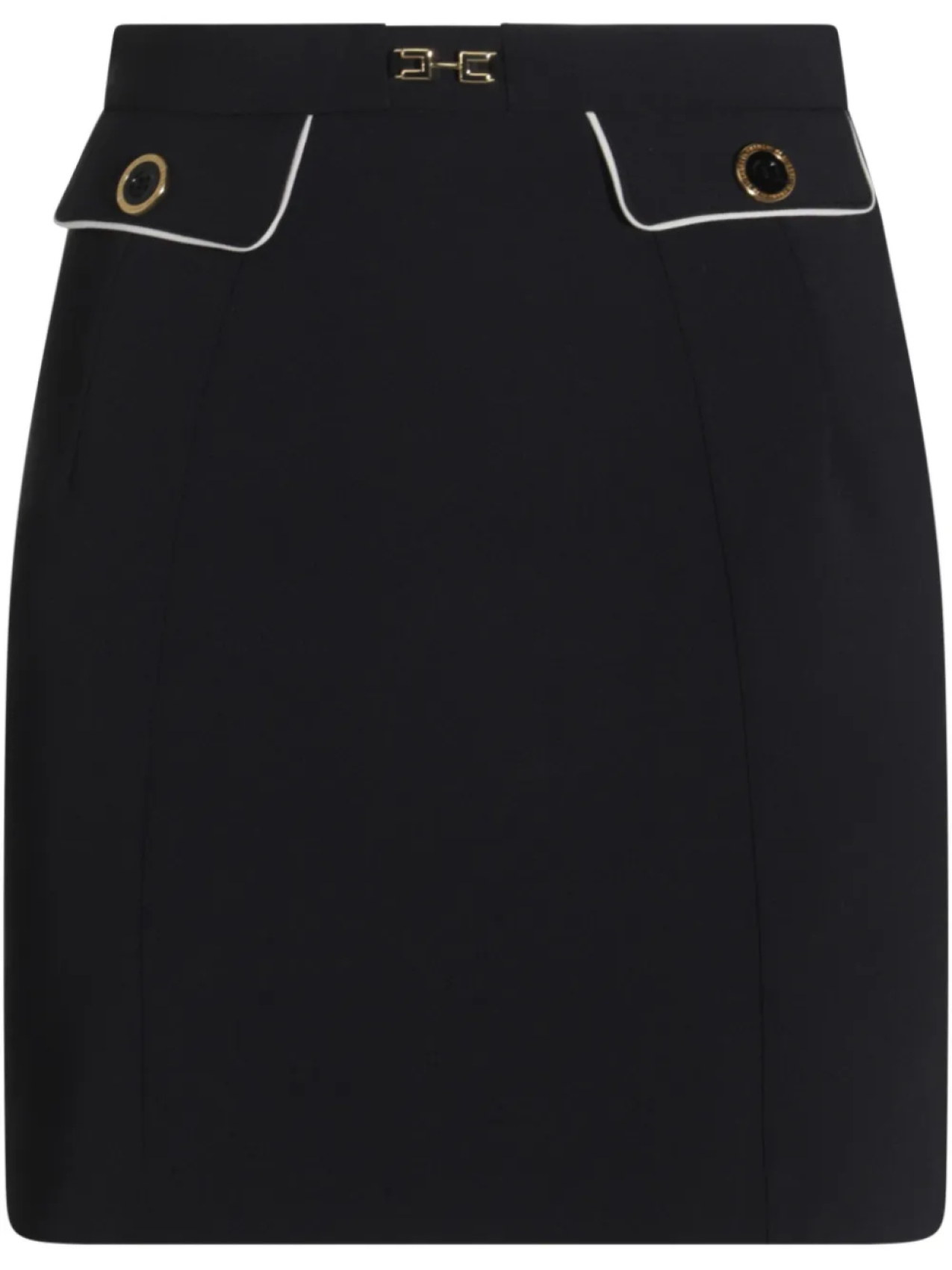 

Юбка с логотипом Elisabetta Franchi, черный