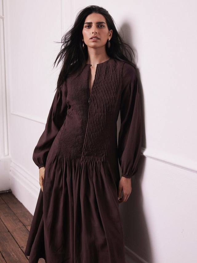 

Платье макси с панелью Stitch Mint Velvet, Red Burgundy