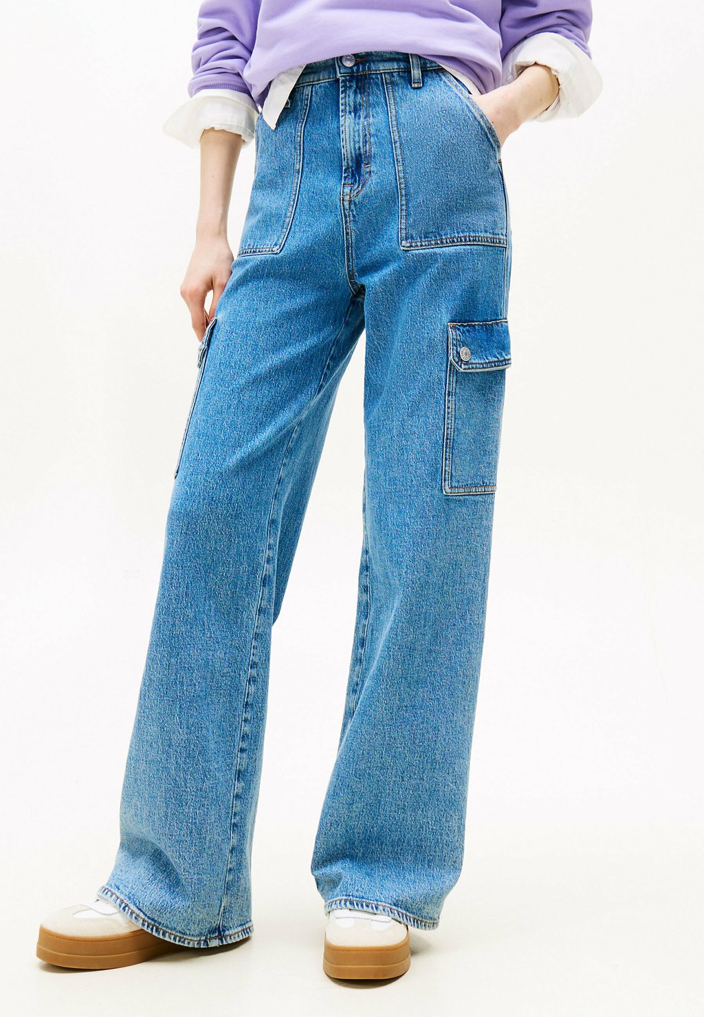 

Джинсы свободного кроя CLAIRE HIGH RISE WIDE Tommy Jeans, синий