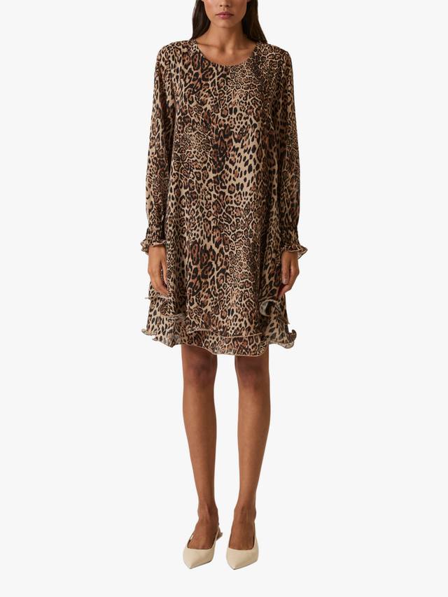 

Платье с леопардовым принтом и волнистым подолом James Lakeland, Leopard