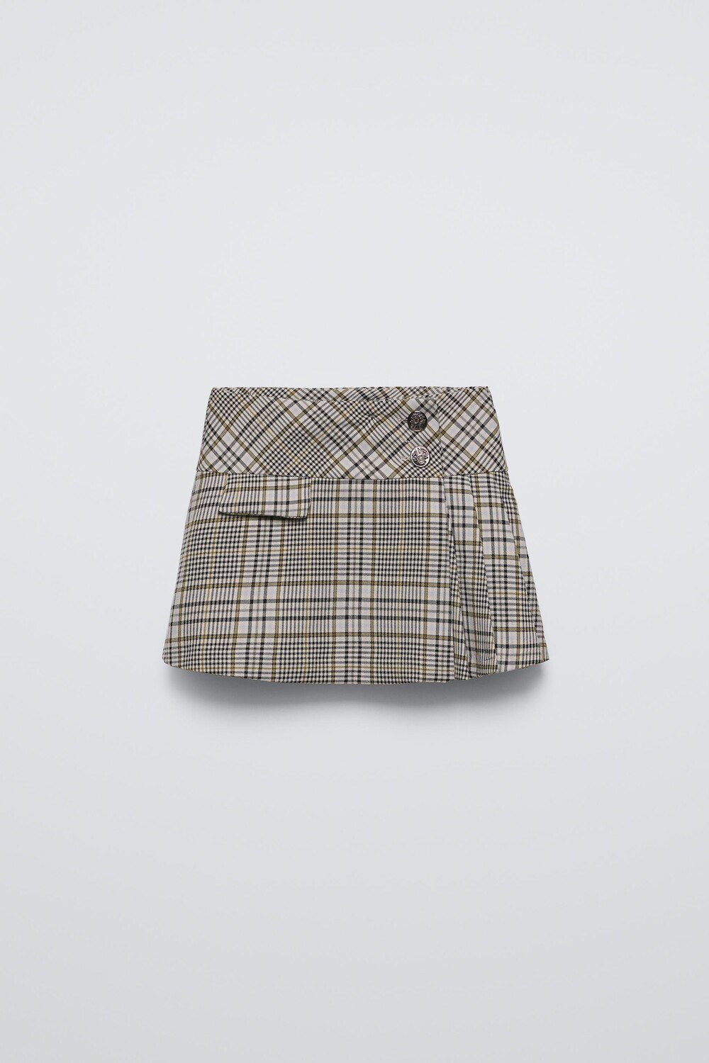 

Юбка в клетку ZARA, зеленый