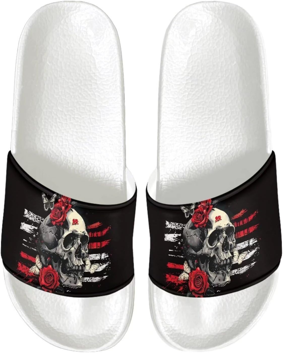 

Мужские шлепанцы, нескользящие, быстросохнущие, мягкие, легкие, для душа, с открытым носком, белая подошва Pugasmiru