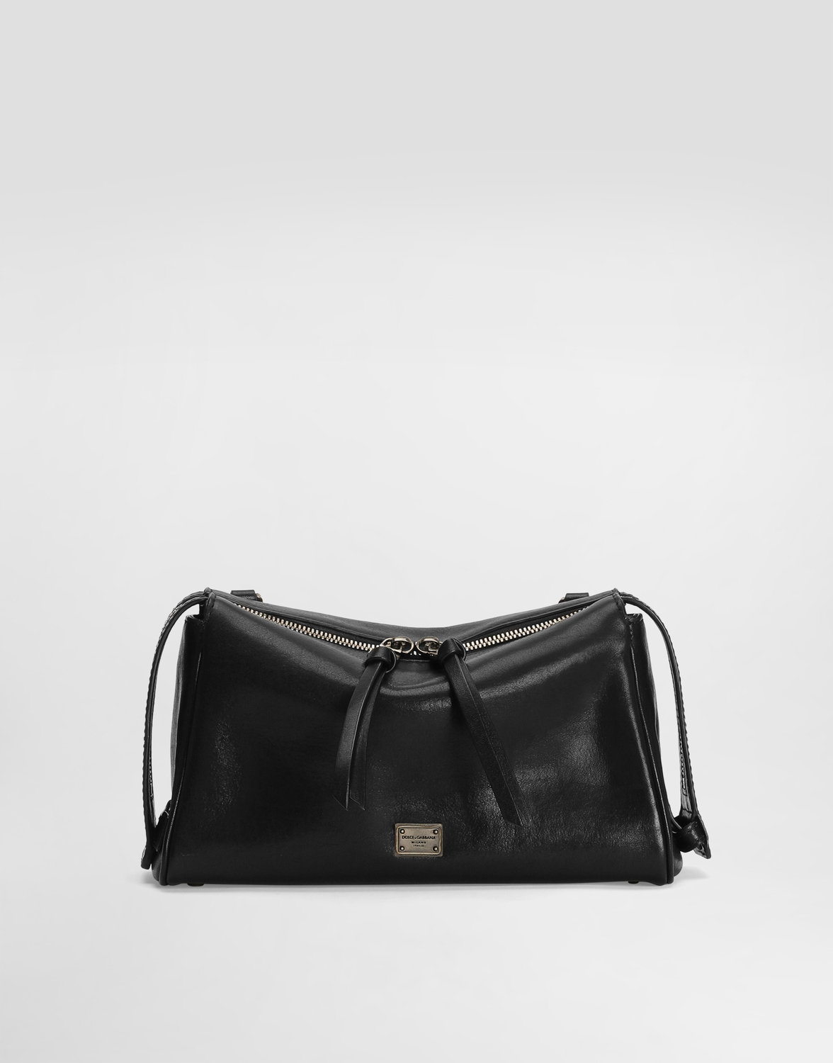 Сумка vittoria tempesta из телячьей кожи через плечо Dolce & Gabbana, черный — фото 3