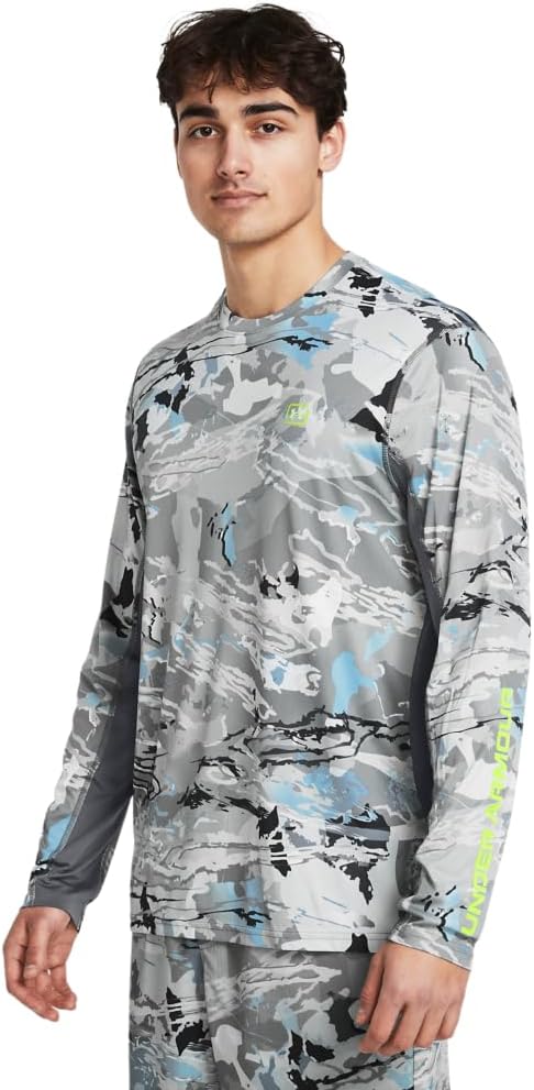 

Under Armour мужская футболка Iso-chill Shorebreak Camo с длинным рукавом, (012) Pitch Gray/Pitch Gray/Lime Surge