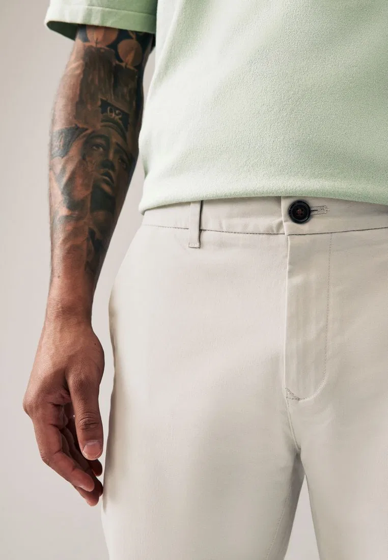 Брюки чинос, зауженные, стрейч, Slim Fit Next — фото 4