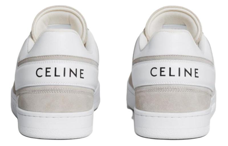Низкие кеды для скейтбординга мужские Ecru CELINE — фото 4