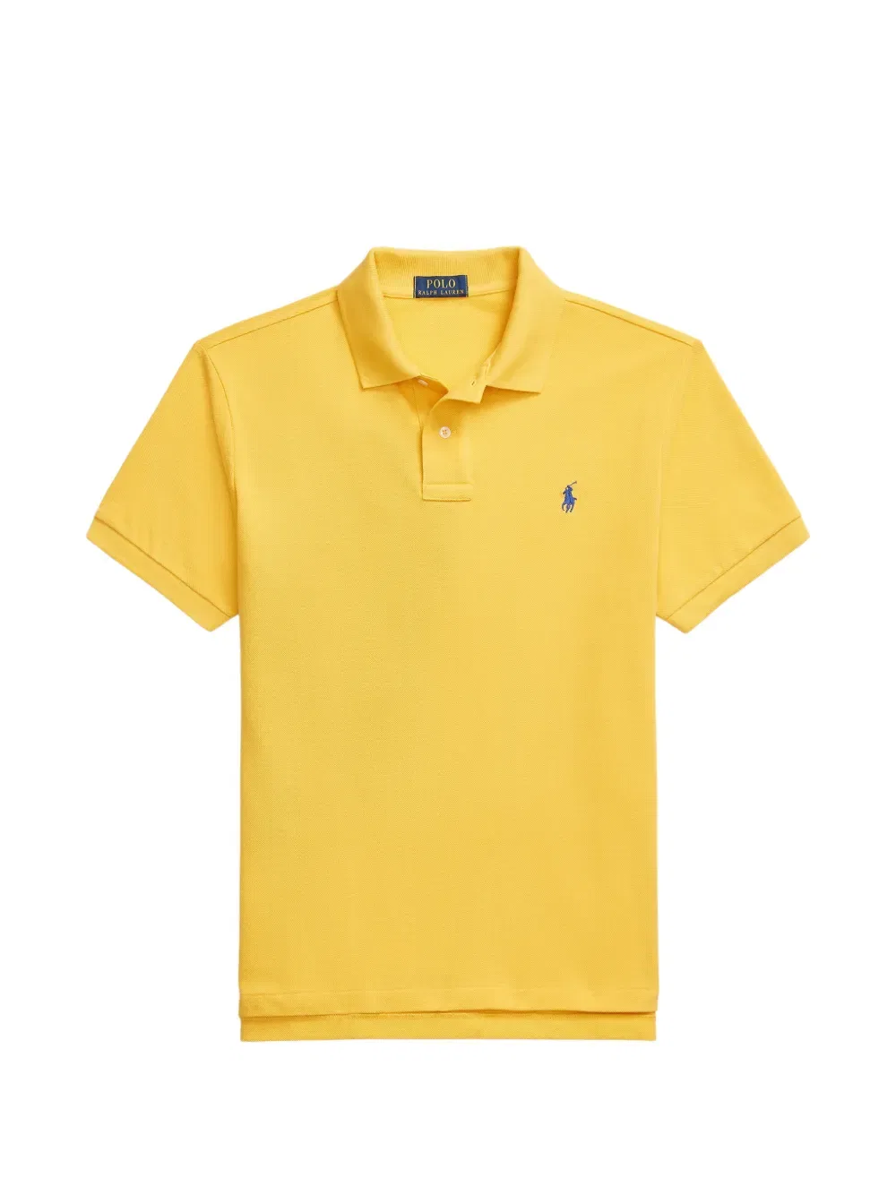 Поло с логотипом на груди Polo Ralph Lauren, желтый
