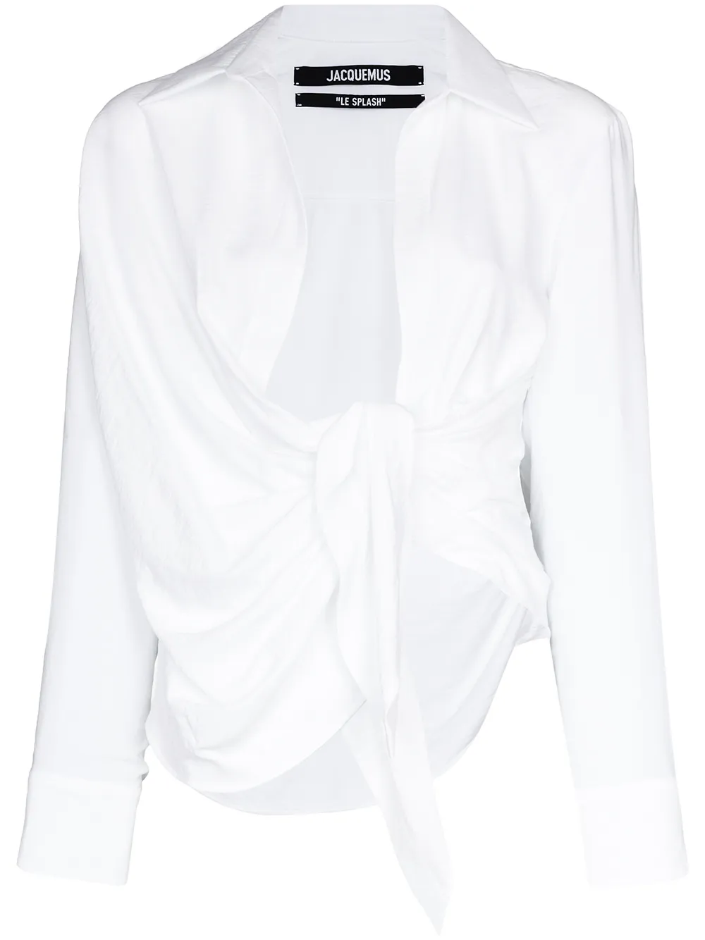 

Драпированная рубашка La Chemise Bahia JACQUEMUS, белый