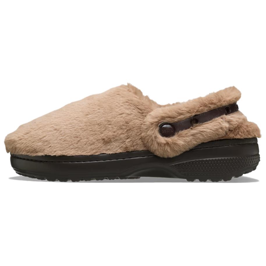 

Crocs Унисекс противоскользящие тапочки с закрытым носком коричневого цвета, цвет Brown