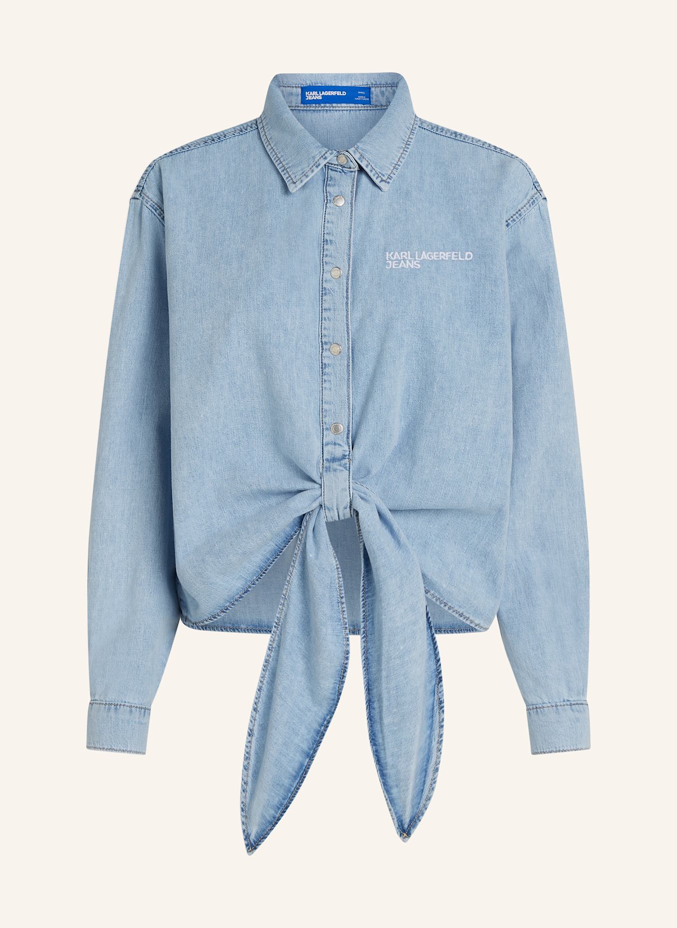 

Блуза Karl Lagerfeld Jeans, голубой