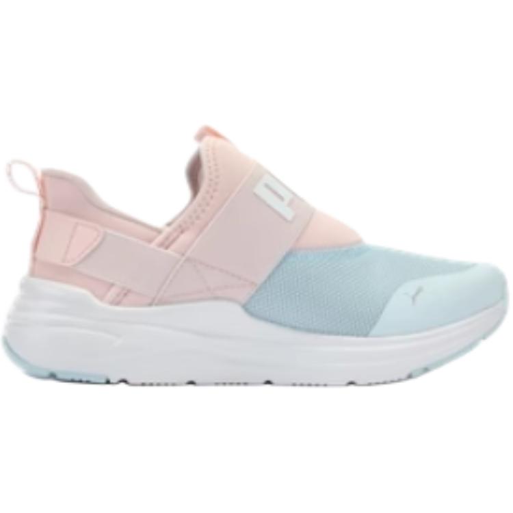 PUMA SOFTRIDE Wired 2 устойчивые к истиранию облегченные амортизирующие низкие детские повседневные кроссовки blue pink для подростков — фото 3