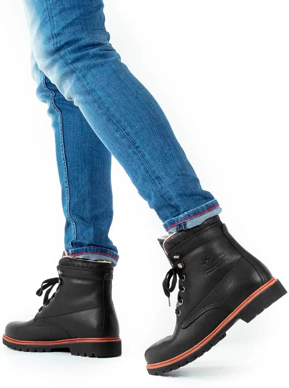 Мужские сапоги Panama Jack Panama 03 Aviator, теплые, на подкладке, классические, короткие и длинные, ботильоны, Black — фото 2