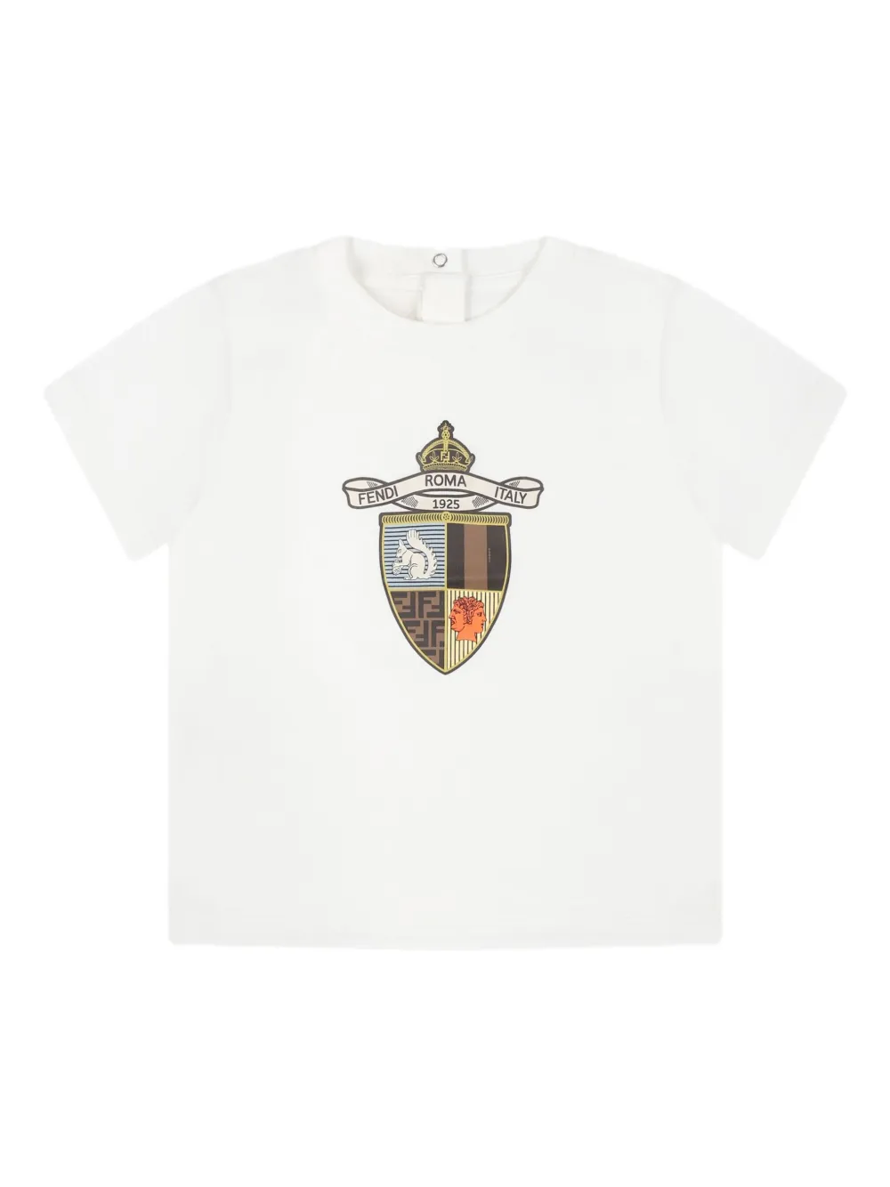 

Футболка с принтом FENDI KIDS, белый