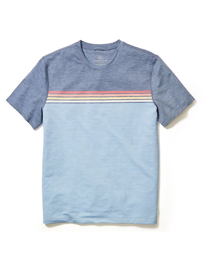 

Футболка Air Crew Regular Fit Marine Layer, синий