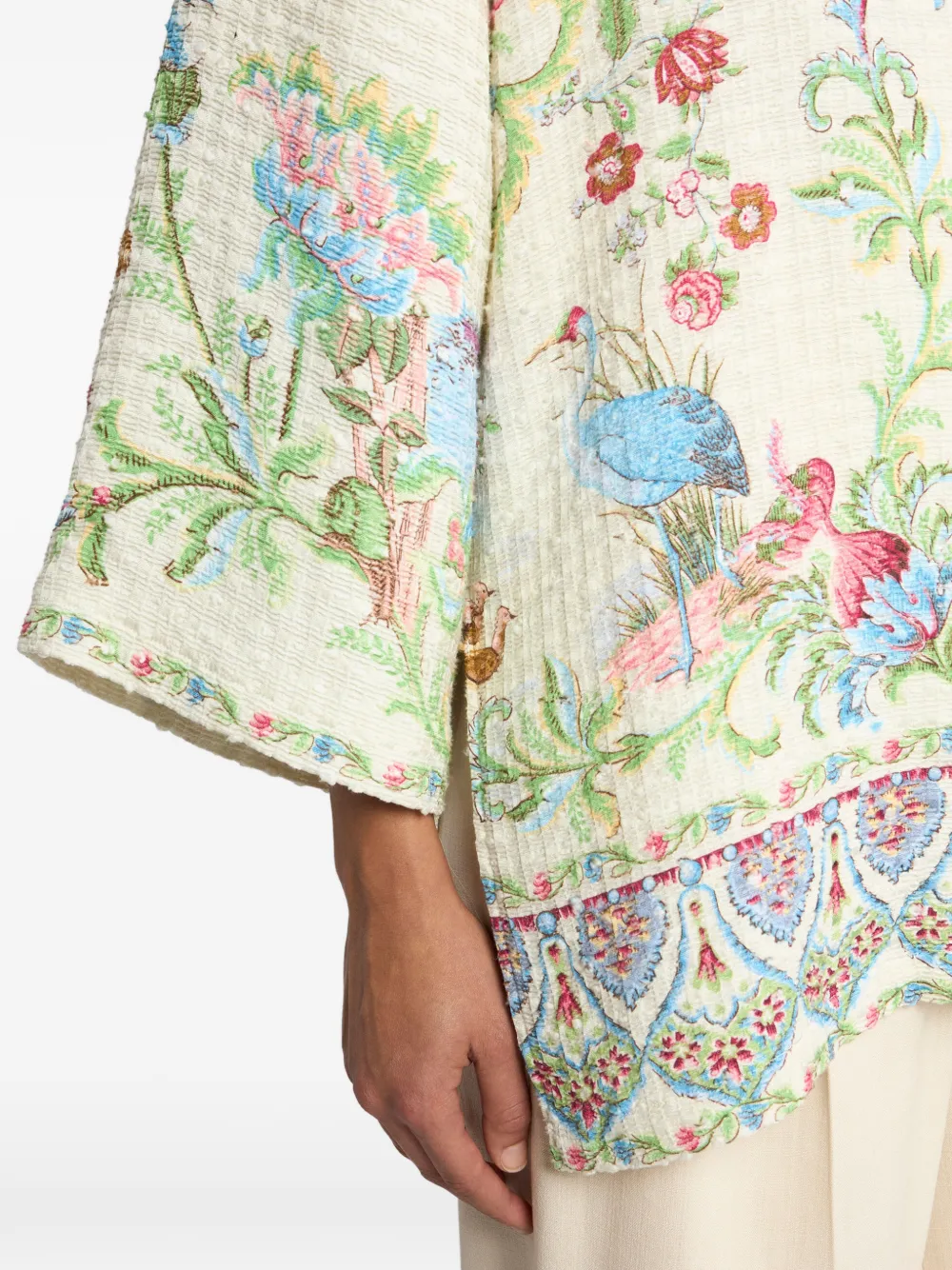 Куртка с принтом Flora Fauna Etro, бежевый — фото 4