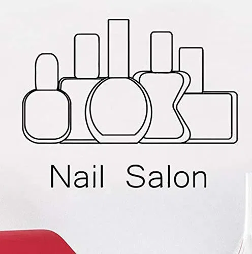 Виниловая наклейка для стен «Nagel Salon» Qyznbmj