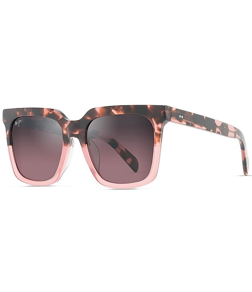 

Солнцезащитные очки унисекс Maui Jim Rooftops PolarizedPlus2 54 мм черепахового цвета, розовый