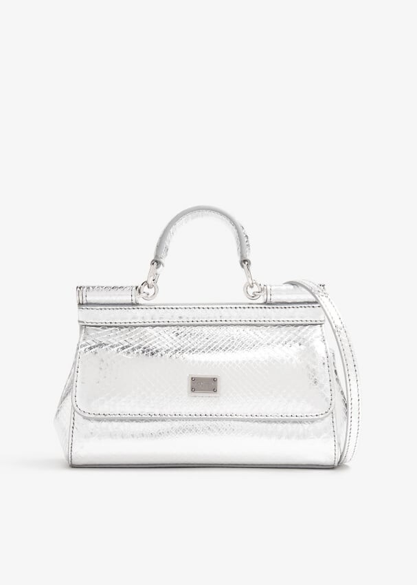 

Сумка Dolce&Gabbana Small Sicily Handbag, серебряный