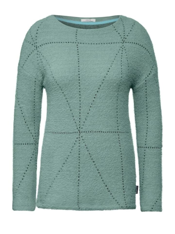 

Лонгслив Cecil Langarmshirt, цвет glaced salvia green