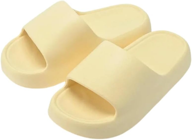 

Женские домашние тапочки, сандалии на плоской подошве, удобные тапочки из ЭВА с нескользящей подошвой для ванной комнаты Dmmwcx, желтый