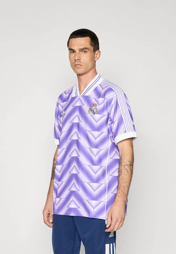Футболка мадридского «реала» (футболка, клубная форма). Adidas Performance, Purple Rush/White