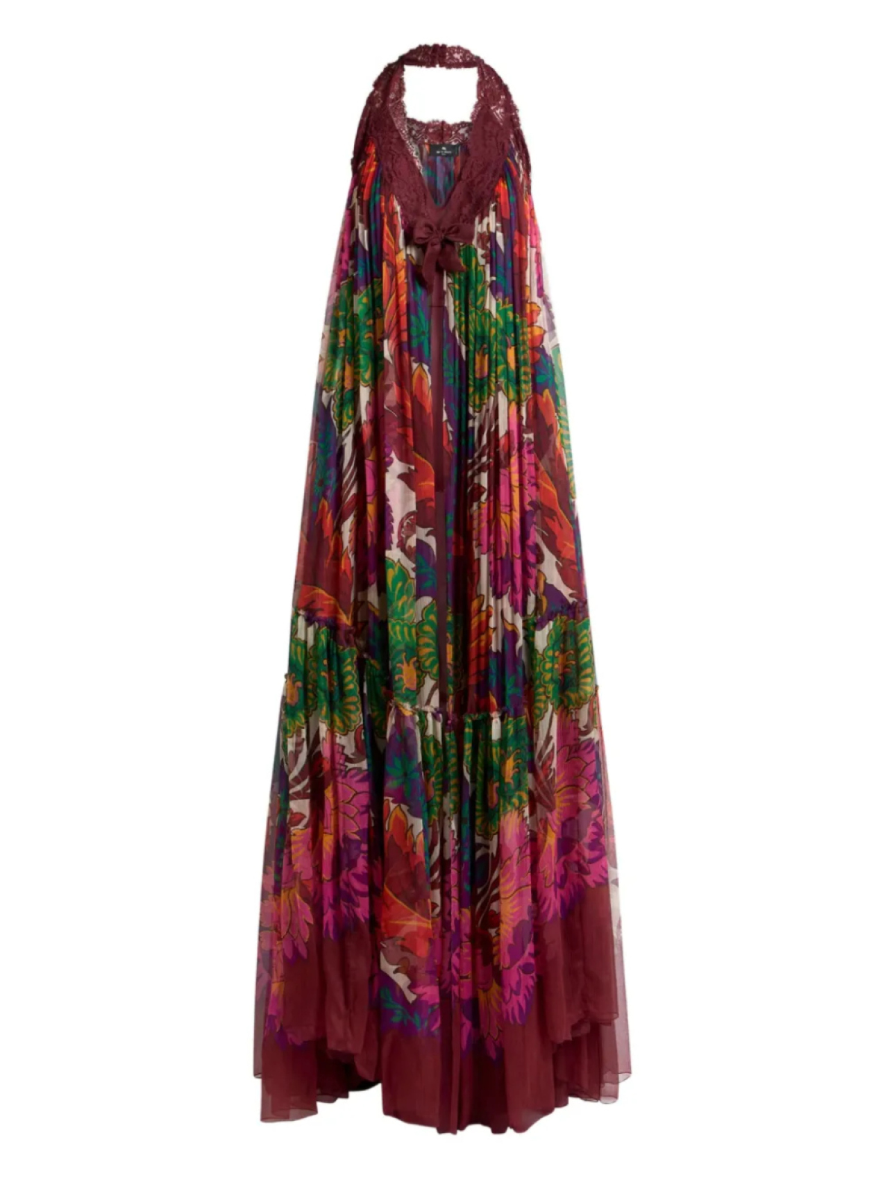 

ETRO платье с кружевом, красный