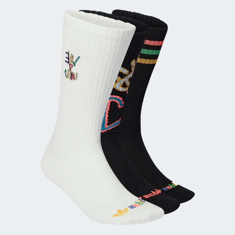 Носки до колена Unisex 3 Pack Adidas Originals, 3 pack (черный/jade белый/черный) — фото 3