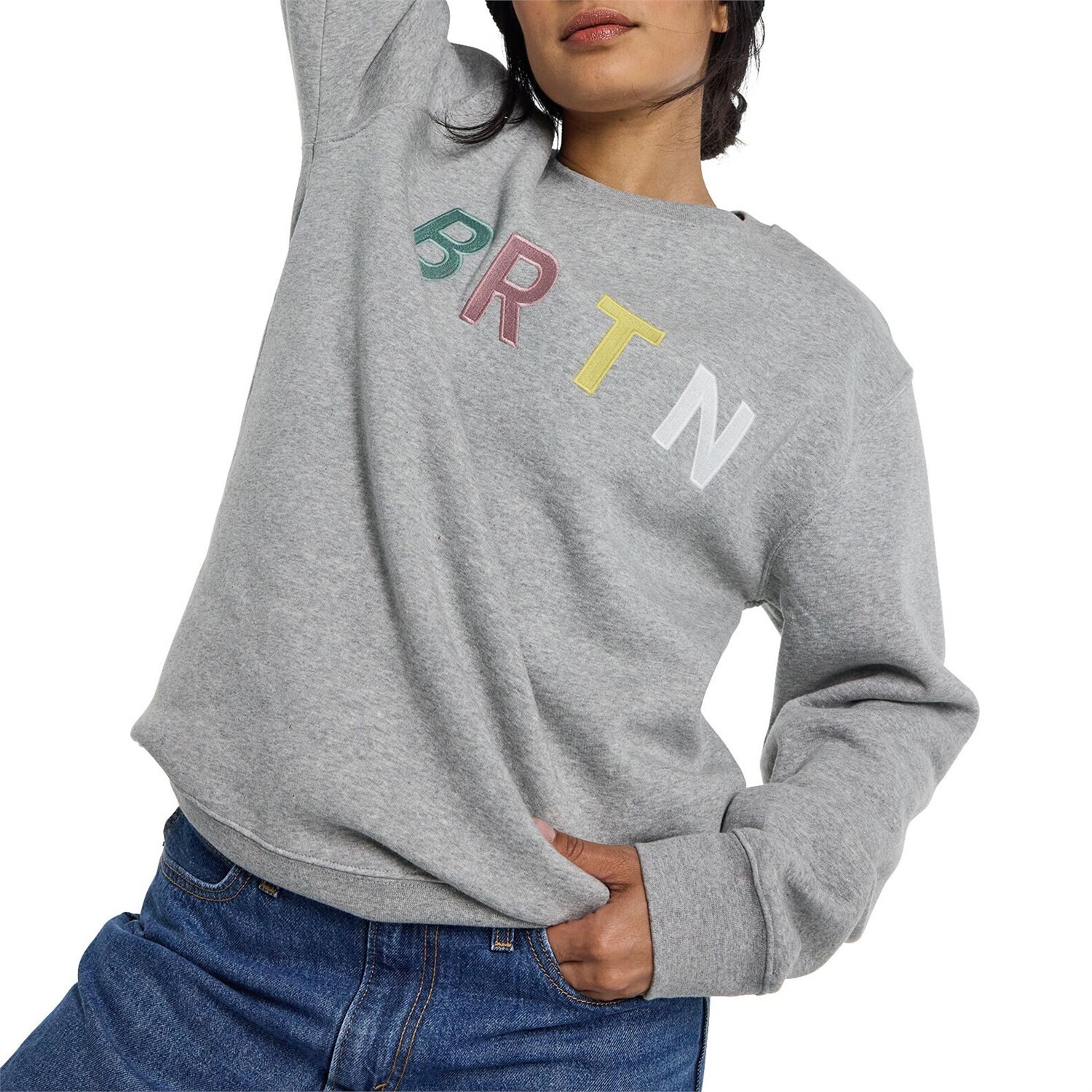 

Толстовка Burton BRTN Crew, цвет Gray Heather Multi