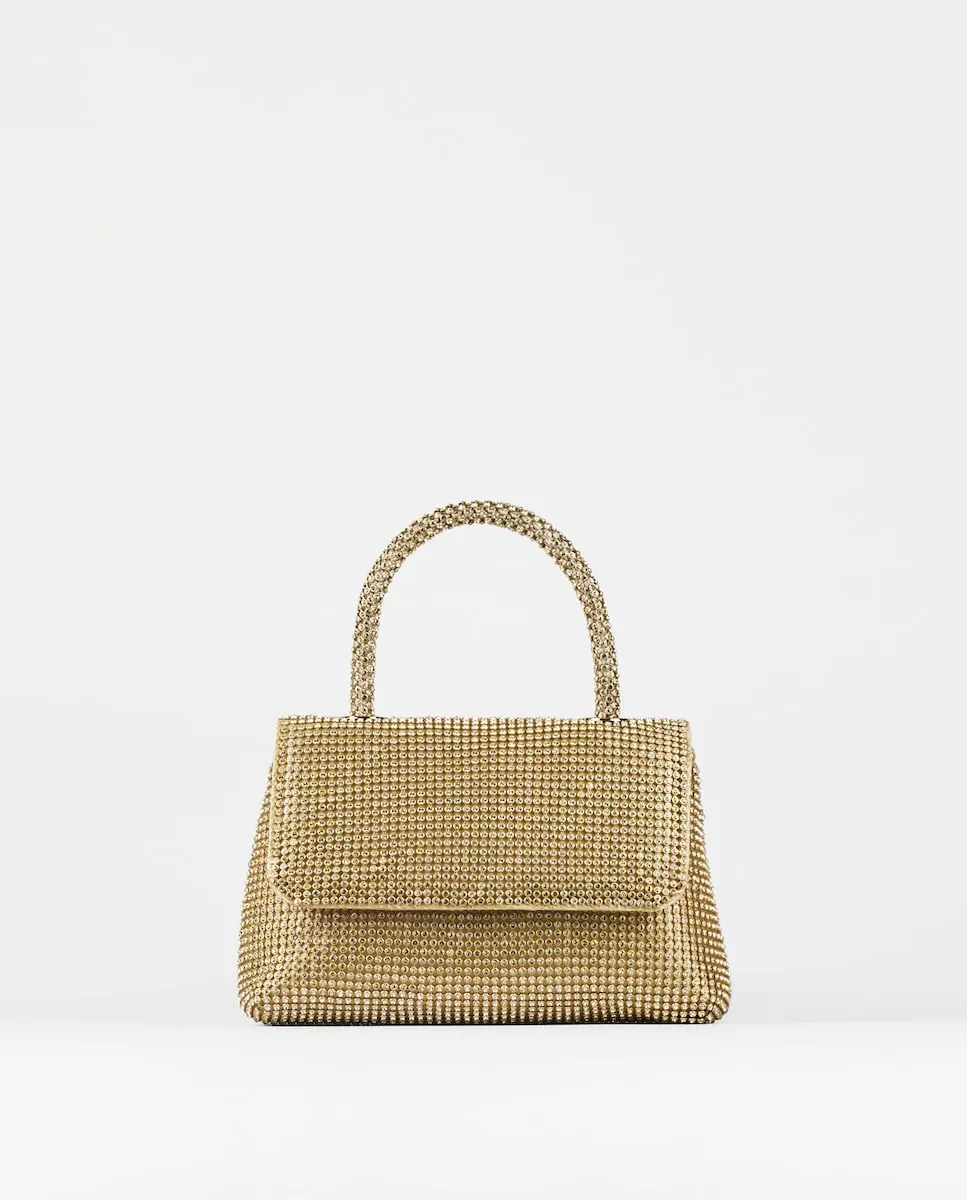 

Многофункциональная праздничная сумочка со стразами PACOMARTINEZ, золотой