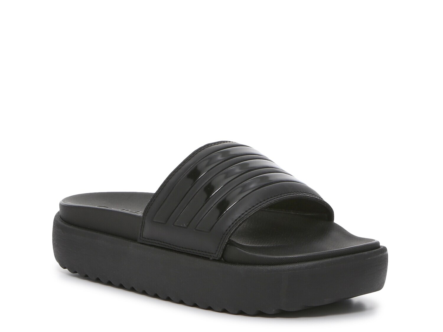 Сандалии Adilette на платформе adidas, черный