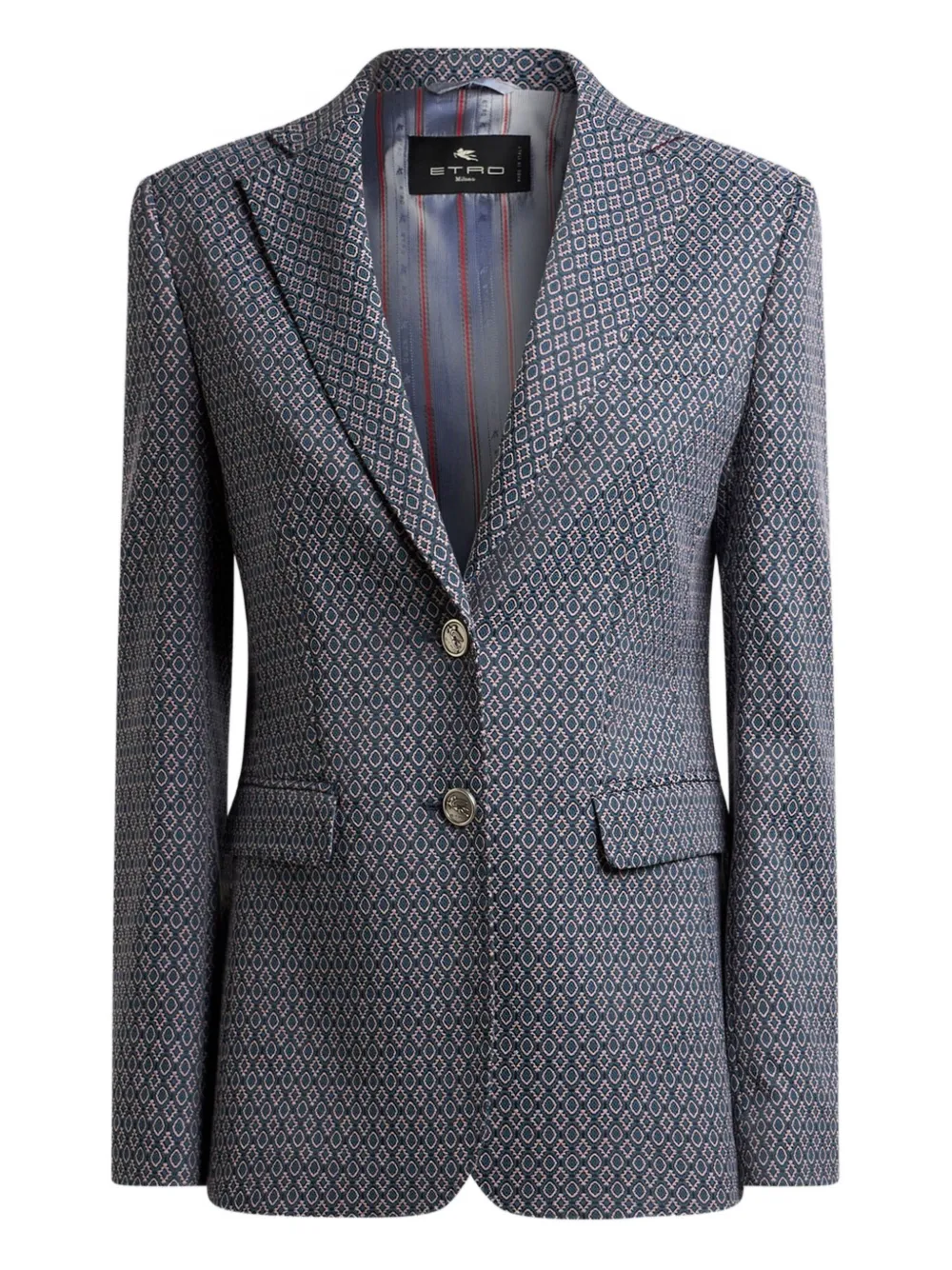 

Однобортный блейзер ETRO, синий