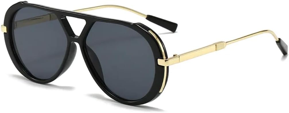 

Солнцезащитные очки для мужчин и женщин - защита UV400 - крупная оправа, металлические петли, градиентная расцветка, для занятий спортом на открытом воздухе и вождения DSVIGF, Tyj216-1