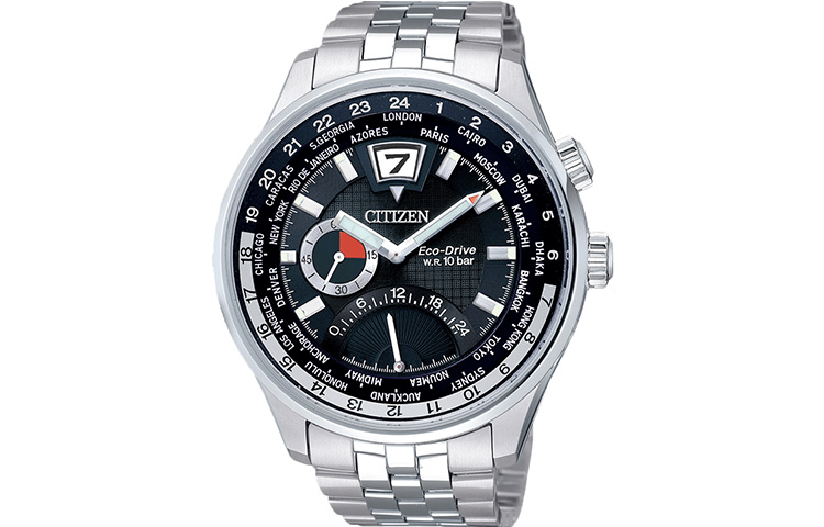 

CITIZEN Часы Light Powered Quartz Movement Stainless Steel Strap Watch 43mm Men's Watch Black Dial, Black Dial