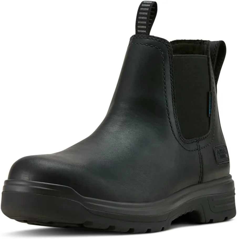 Мужские водонепроницаемые рабочие ботинки Ariat Turbo Chelsea, черный