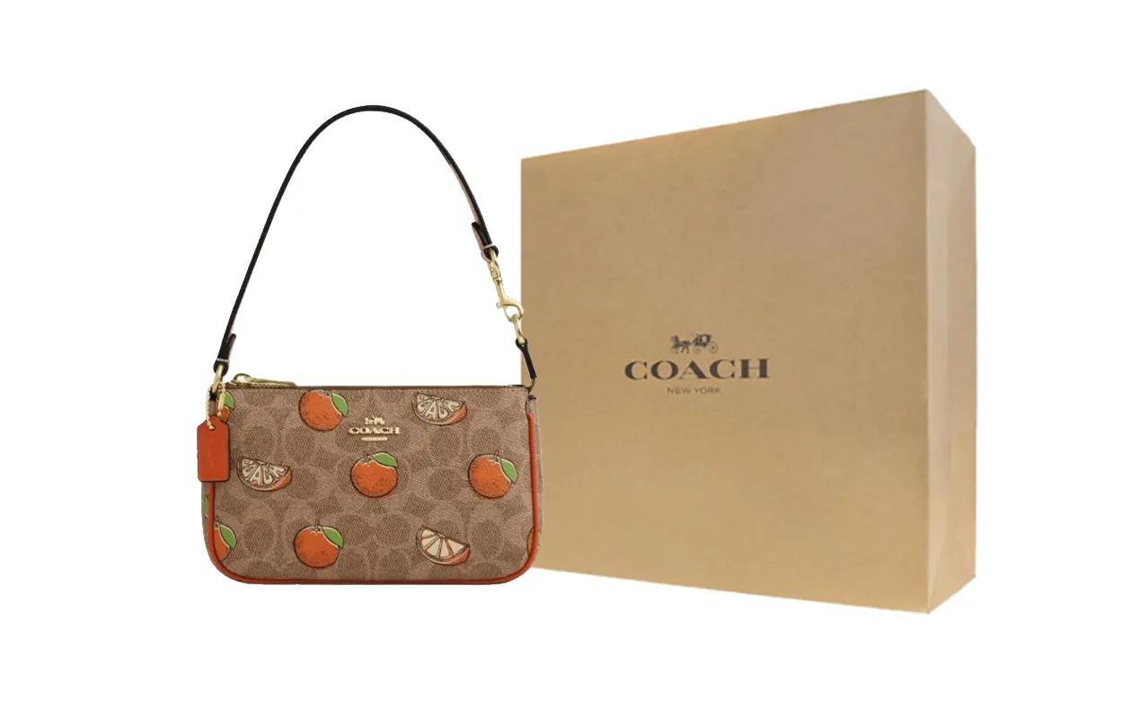 

COACH Сумка через плечо из лакированного полотна