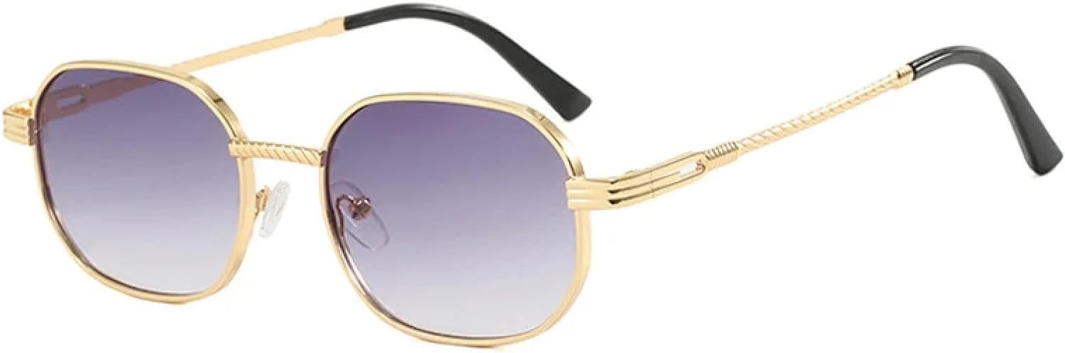 

Солнцезащитные очки с защитой от УФ-излучения UV400 | Модные черные в стиле панк | Линзы конфетных цветов для занятий спортом на открытом воздухе и вождения DSVIGF, Gold-gray