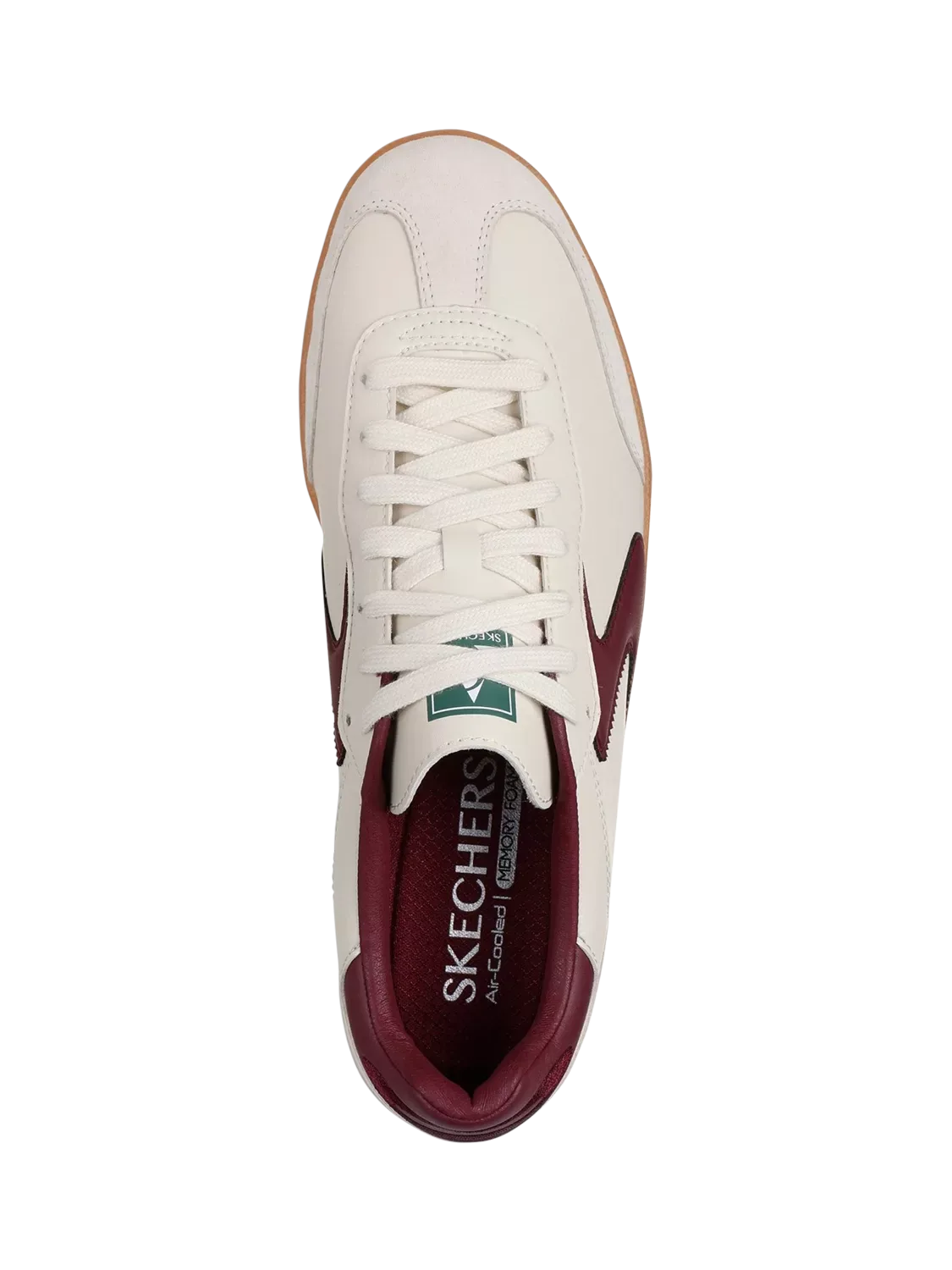 Кроссовки Hotshot Pyke на шнуровке Skechers, White Burgundy — фото 4