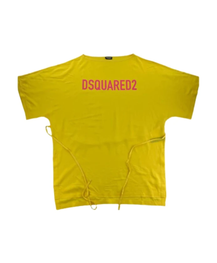 Платье с логотипом Dsquared2, желтый