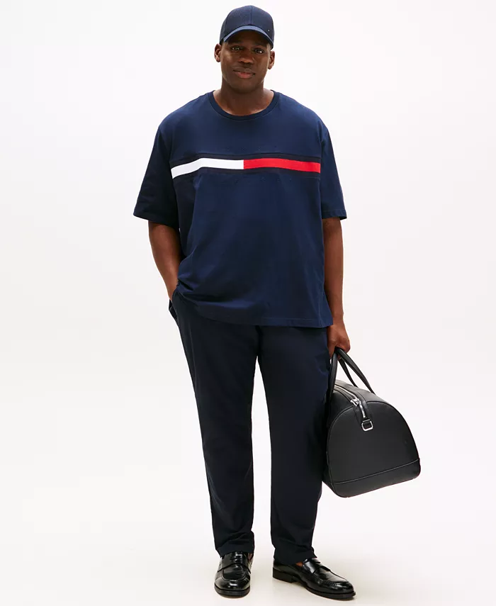 Мужская футболка с коротким рукавом Big & Tall Tino Logo Tommy Hilfiger, синий — фото 4
