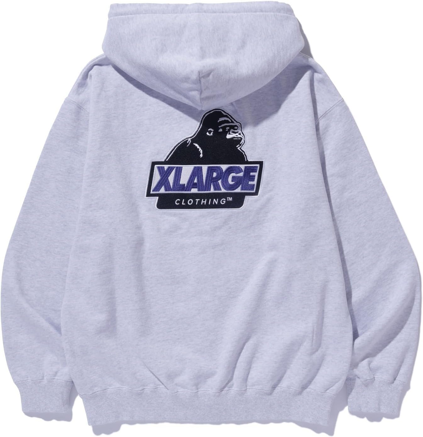 

Мужская толстовка с капюшоном на наклонной молнии размера XL Xlarge, пепельный