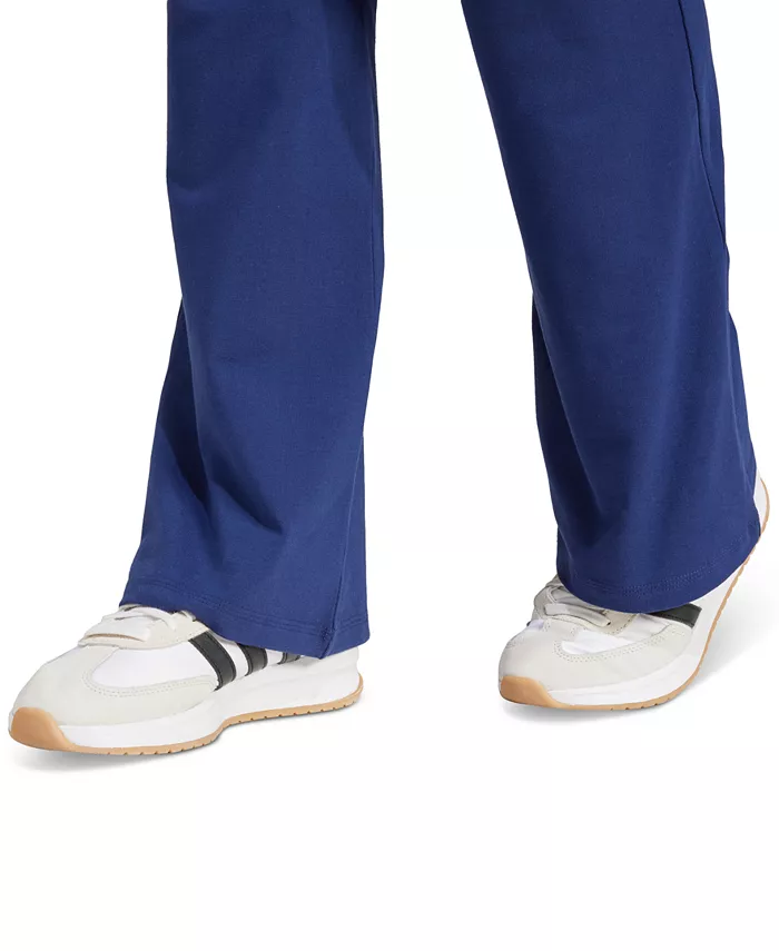 Женские эластичные леггинсы с расклешенным низом Essentials Small Logo adidas, синий — фото 4