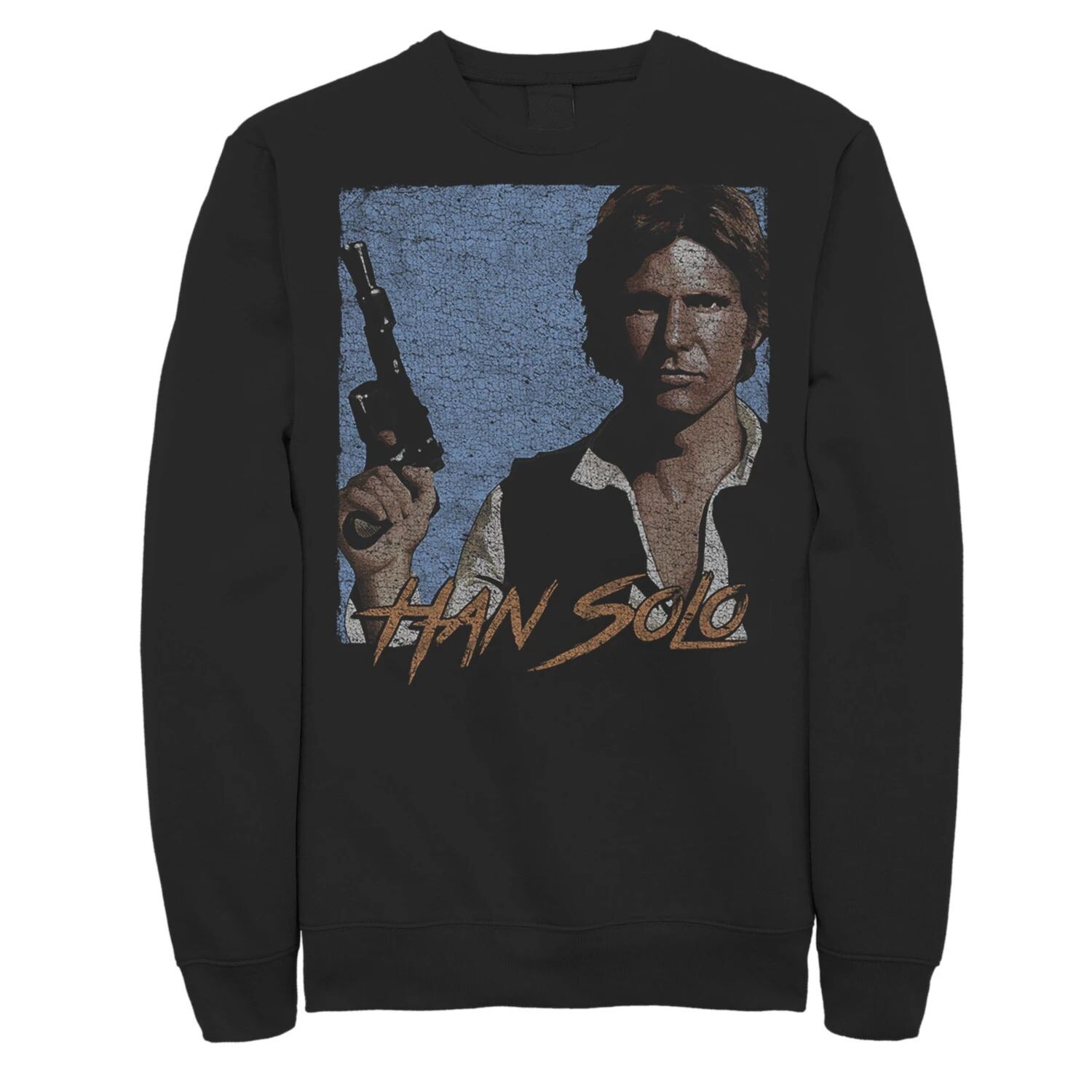 

Мужская толстовка с портретом Han Solo Shadows на синем фоне Star Wars