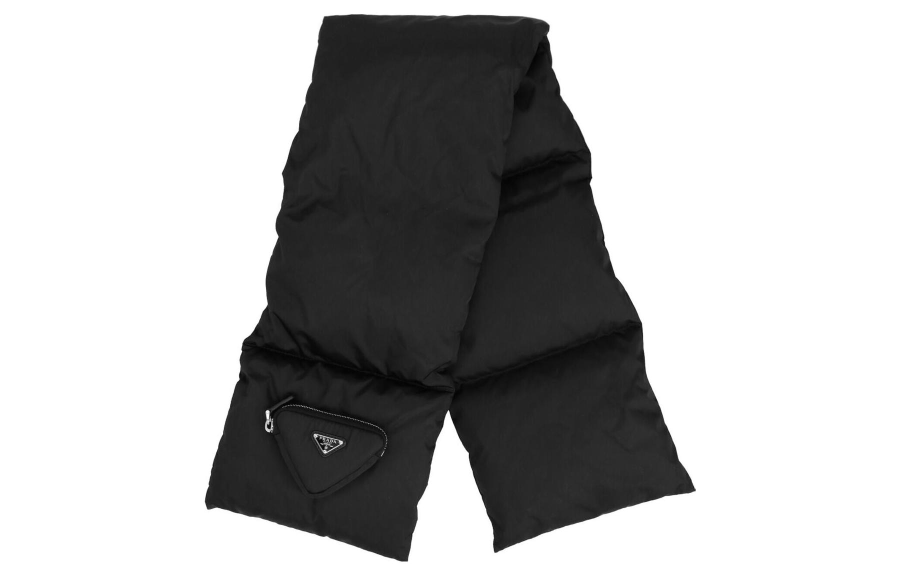 

PRADA Нейлоновый вязаный шарф Unisex Black