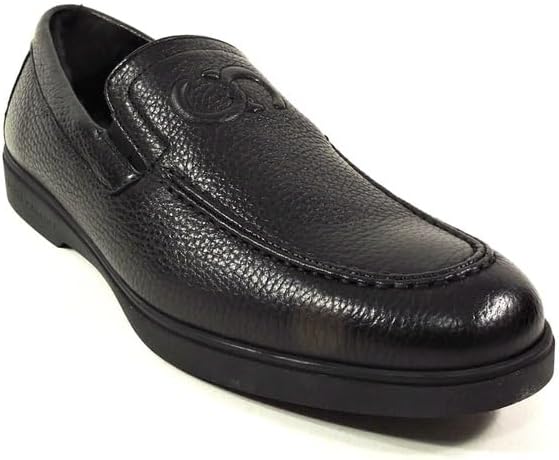 

Мужские зимние лоферы Casadei из мягкой черной кожи с меховой подкладкой