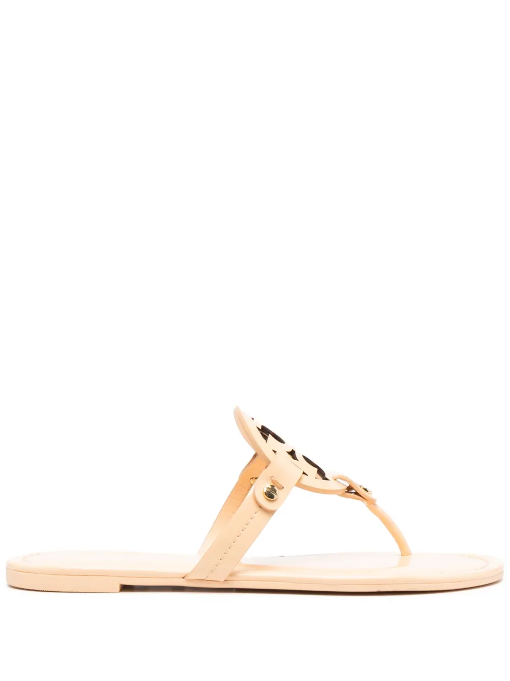 Кожаные шлепанцы Tory Burch, нейтральный