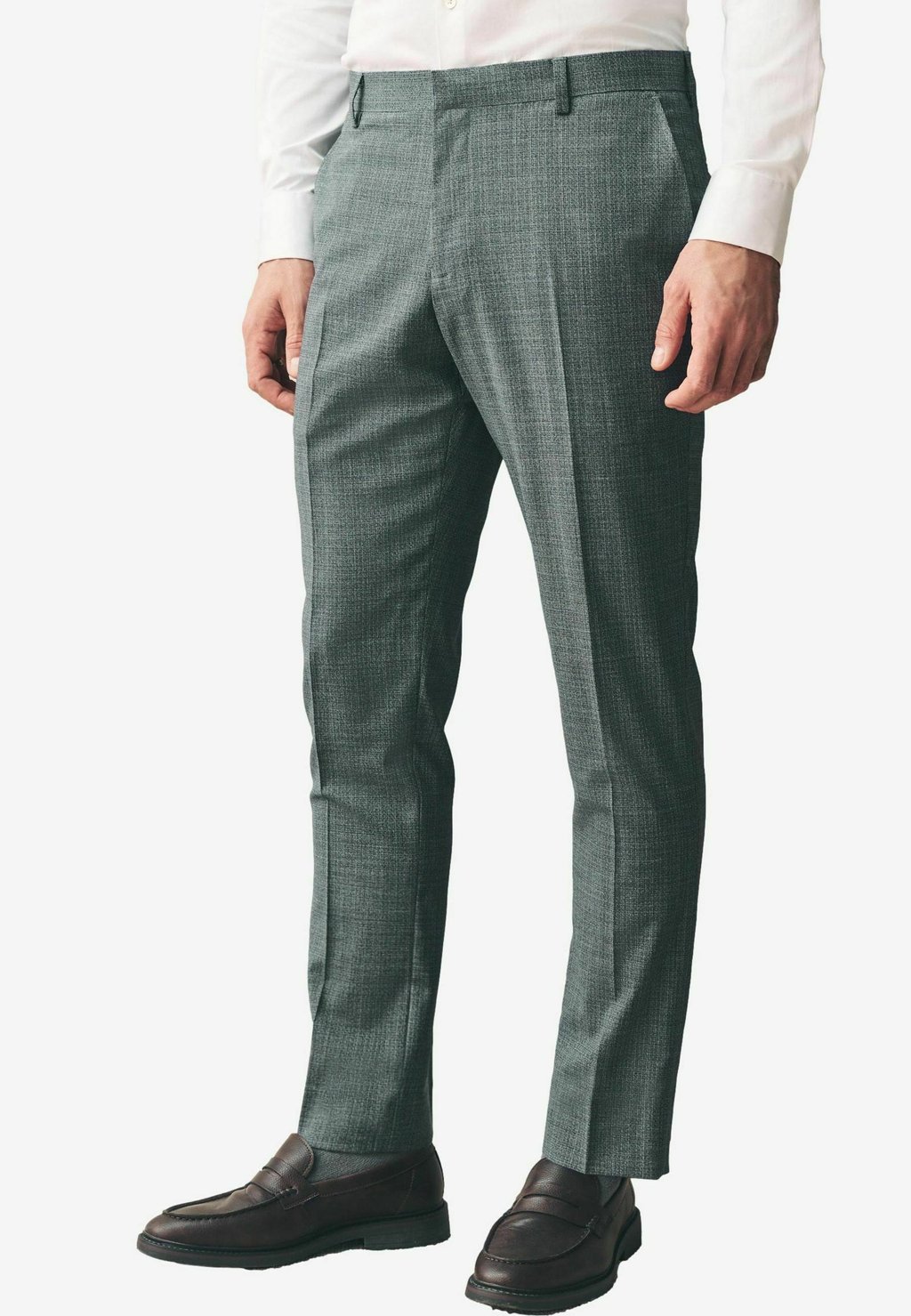 

Костюмные брюки REGULAR FIT - SIGNATURE TEXTURE ITALIAN - Trousers Next, серый