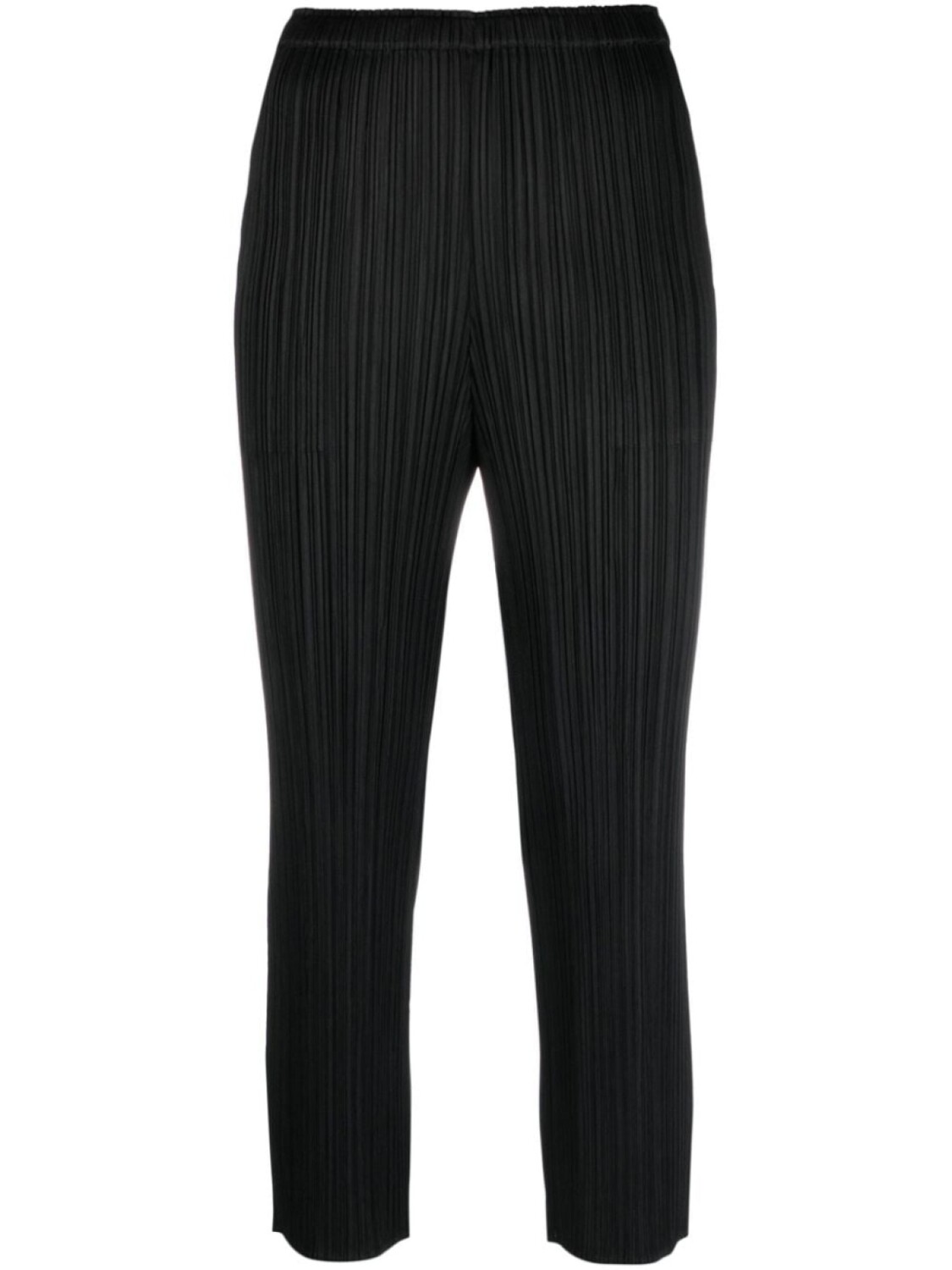 

Pleats Please Issey Miyake укороченные плиссированные брюки, черный