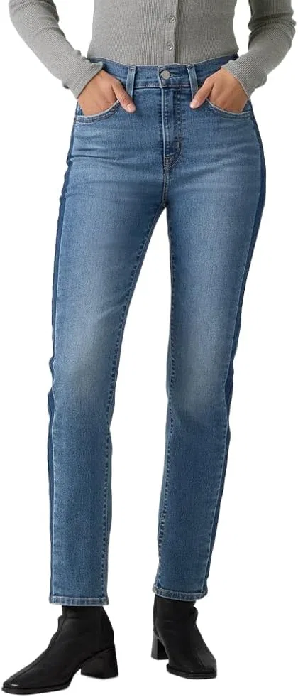 Джинсы High Rise Straight Levi's, (New) By Her Side (Stretch)