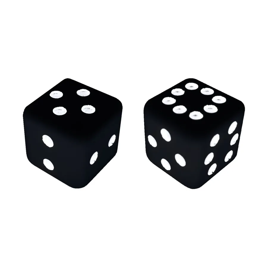 

Кости Зихермана - черные (2), Dice (Legends of Ravenhall)