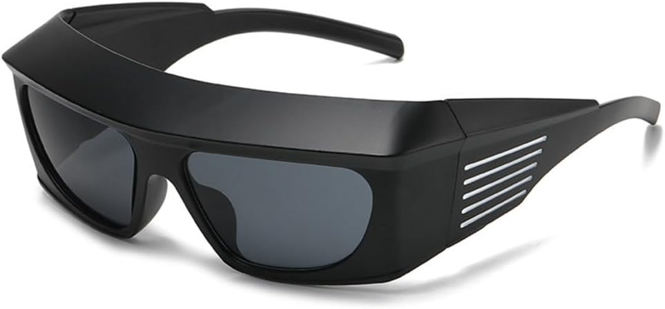 

Винтажные солнцезащитные очки для женщин в стиле стимпанк, мужские солнцезащитные очки с толстыми широкими дужками, зеркальные, классические, в стиле уличной моды, панк MUTYNE, C1